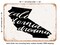 DECORATIVE METAL SIGN - California Dreamin - Vintage Rusty Look